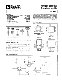 Datasheet OP-470ATC/883 manufacturer Analog Devices