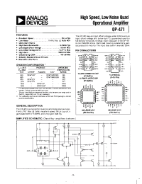 Datasheet OP-471AY manufacturer Analog Devices