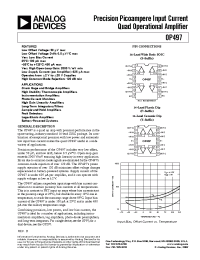Datasheet OP497BRC manufacturer Analog Devices