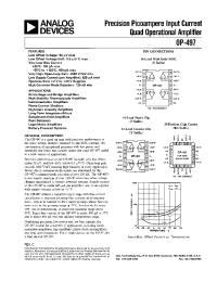 Datasheet OP-497GP manufacturer Analog Devices
