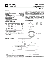 Datasheet REF01RE/883 manufacturer Analog Devices