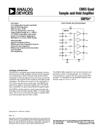 Datasheet SMP04A/883 manufacturer Analog Devices