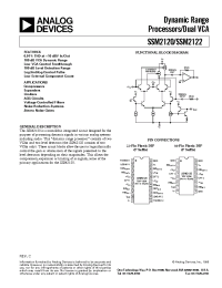 Datasheet SSM-2120 manufacturer Analog Devices