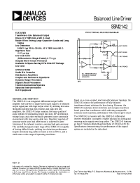 Datasheet SSM2142S manufacturer Analog Devices