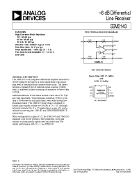 Datasheet SSM2143 manufacturer Analog Devices