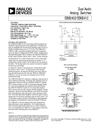 Datasheet SSM2412S manufacturer Analog Devices