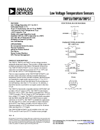 Datasheet TMP35GRT2 manufacturer Analog Devices