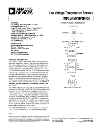Datasheet TMP37 manufacturer Analog Devices