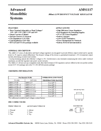 Datasheet AMS1117-15 manufacturer AMS