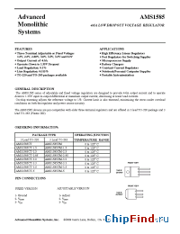 Datasheet AMS1585CM-15 manufacturer AMS