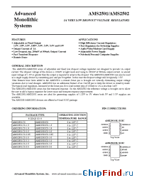 Datasheet AMS2501/2502 manufacturer AMS