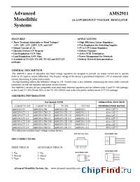 Datasheet AMS2911CD-1.8 manufacturer AMS