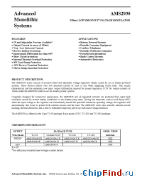 Datasheet AMS2930M-X manufacturer AMS