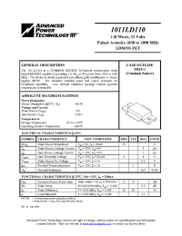 Datasheet 1011LD110 manufacturer APT