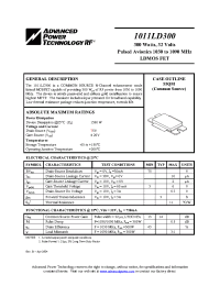 Datasheet 1011LD300 manufacturer APT