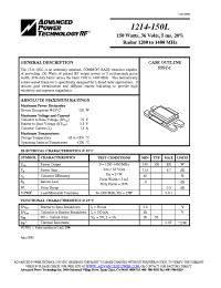 Datasheet 1214-150L manufacturer APT