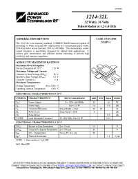Datasheet 1214-32L manufacturer APT