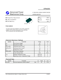 Datasheet AP9435K manufacturer APT