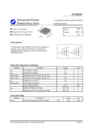 Datasheet AP9962M manufacturer APT