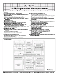 Datasheet ACT-5231PC-133F22C manufacturer Aeroflex