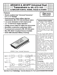 Datasheet ARX4810-201-1 manufacturer Aeroflex