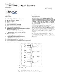 Datasheet UT54LVDSC032 manufacturer Aeroflex