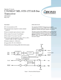 Datasheet UT63M147 manufacturer Aeroflex