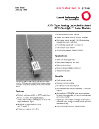 Datasheet A371-22AD manufacturer Agere