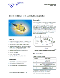 Datasheet D1861C050 manufacturer Agere