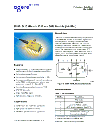 Datasheet D1861D manufacturer Agere
