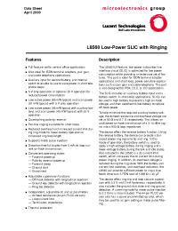 Datasheet LUCL8560GP-DT manufacturer Agere