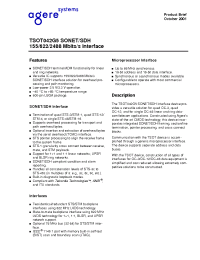 Datasheet TSOT042G5 manufacturer Agere