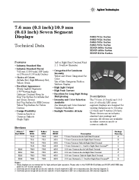 Datasheet 5082-3600-HK300 manufacturer Agilent