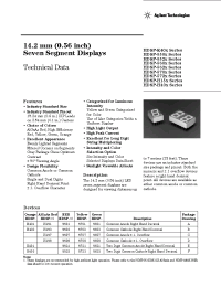 Datasheet 5082-H153-LL000 manufacturer Agilent