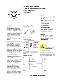 Datasheet ABA-51563-TR1 manufacturer Agilent