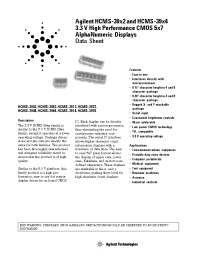 Datasheet HCMS-3964 manufacturer Agilent