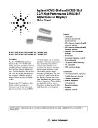 Datasheet HCMS-3977 manufacturer Agilent