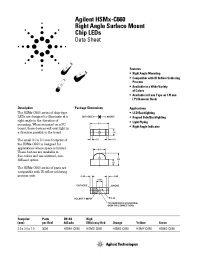 Datasheet HSMY-C660 manufacturer Agilent