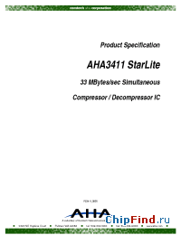 Datasheet AHA3411 manufacturer AHA