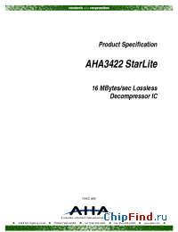 Datasheet AHA3422 manufacturer AHA