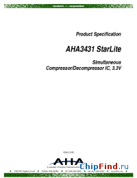 Datasheet AHA3431 manufacturer AHA