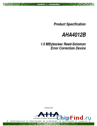Datasheet AHA4012 manufacturer AHA