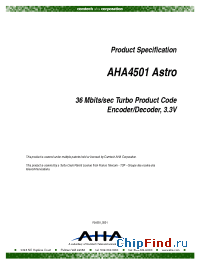 Datasheet AHA4501 manufacturer AHA