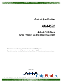 Datasheet AHA4522A-031PTC manufacturer AHA