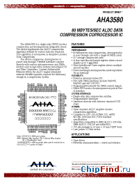 Datasheet PB3580 manufacturer AHA