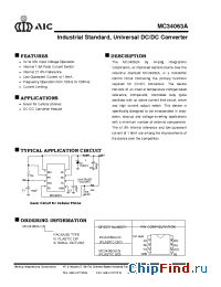 Datasheet MC34063ACX manufacturer AIC