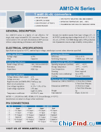 Datasheet AM1D-0509S-N manufacturer Aimtec