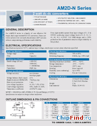 Datasheet AM2D-0512S-N manufacturer Aimtec