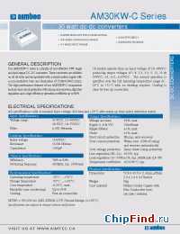 Datasheet AM30KW-2401SC manufacturer Aimtec