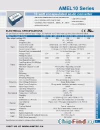 Datasheet AMEL10-3.3S manufacturer Aimtec